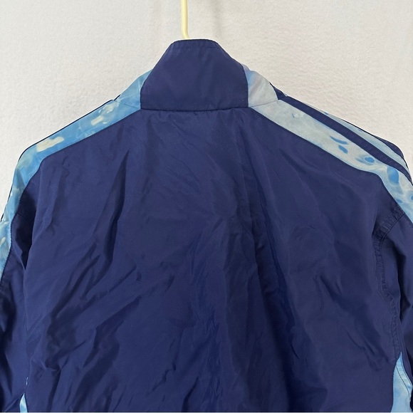 Adidas Vintage Windbreaker Jacket Tie Dye Full Zip Insulated Men’s Medium Blue - Picture 7 of 11